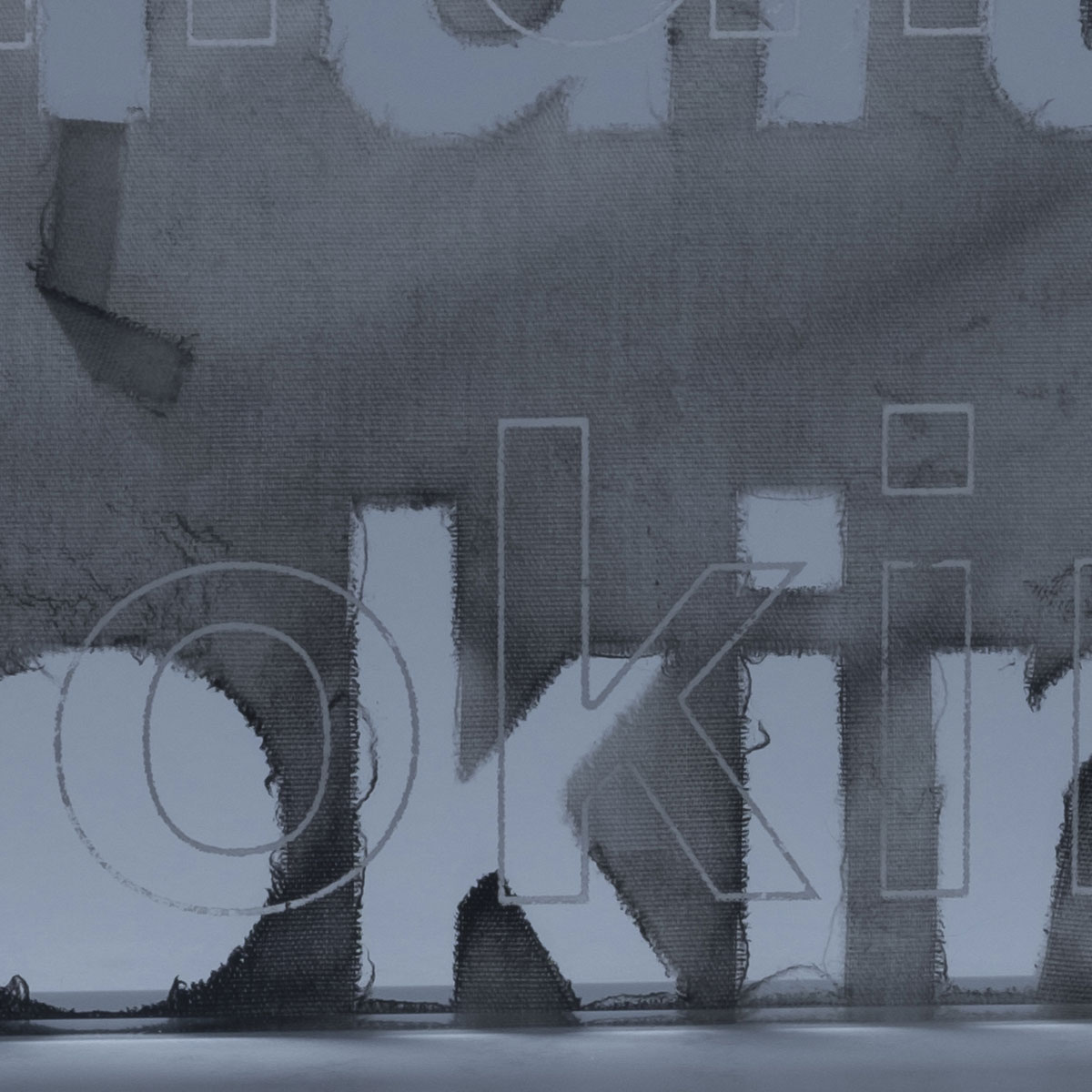 Perforated Text Mirror Sediment